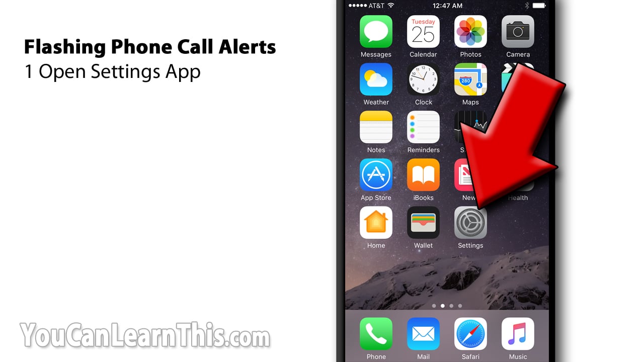 Flashing iPhone Alert