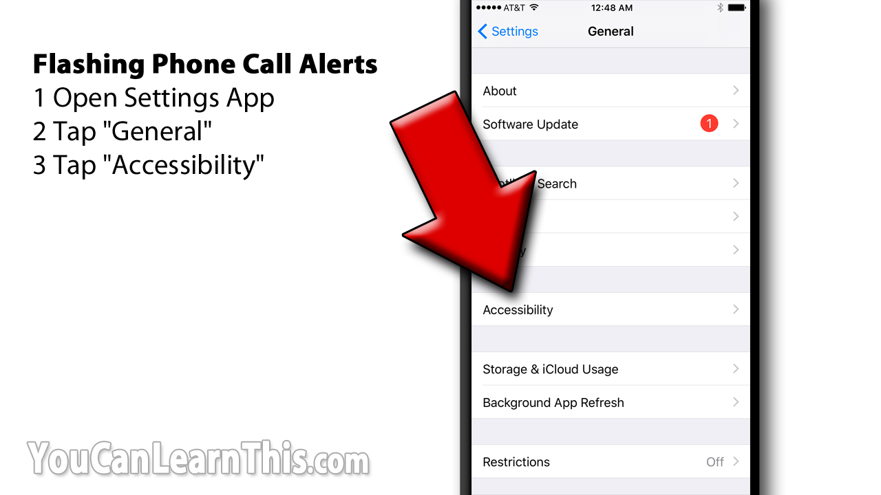 Flashing iPhone Alert